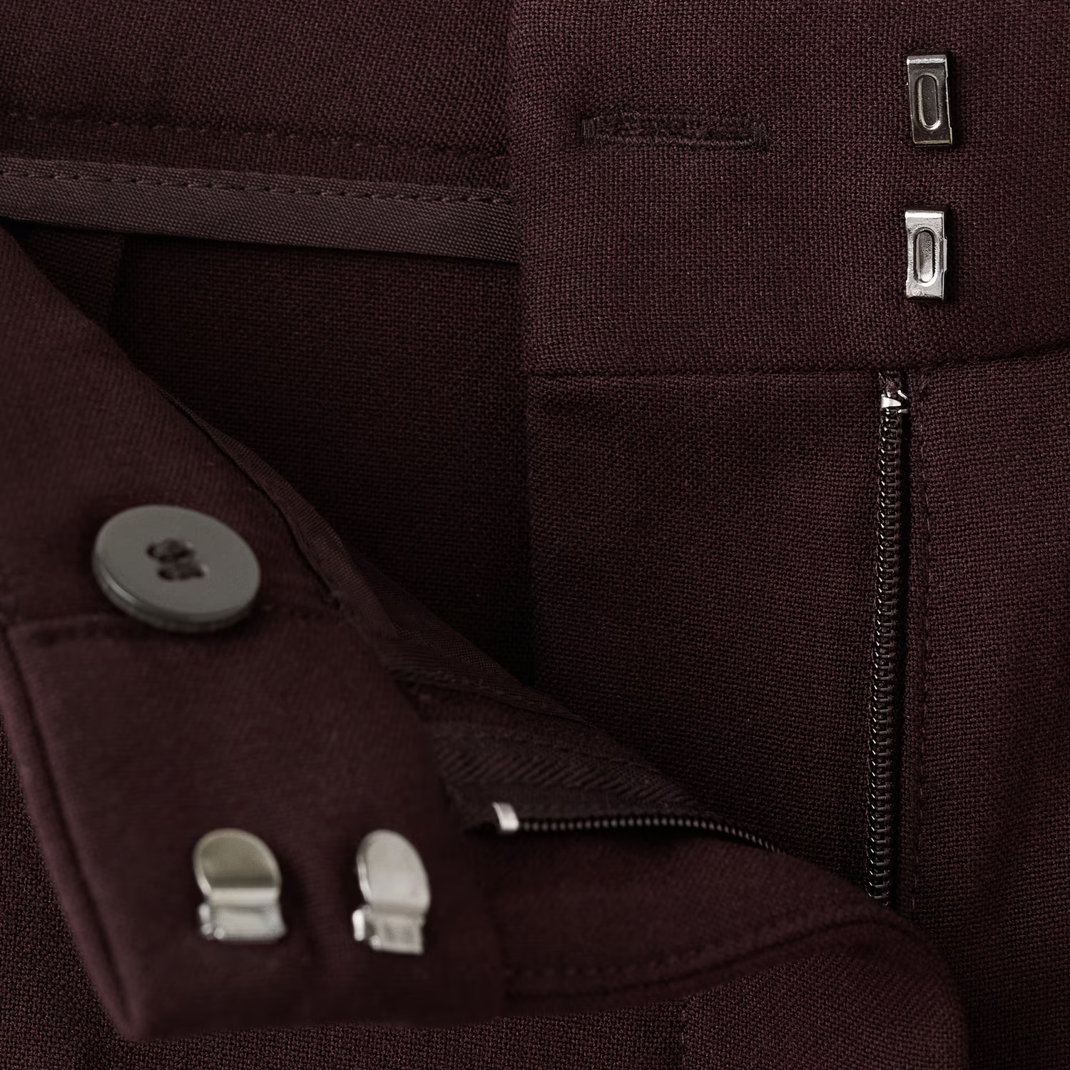 Straight-fit suit trousers